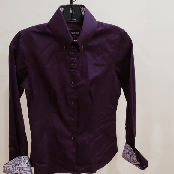7 Camicie | Tops | Eggplant Purple Button Down Shirt | Poshmark